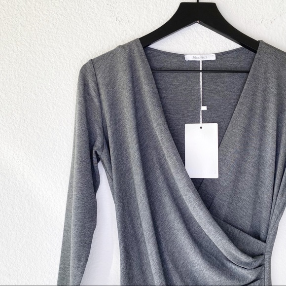 ▪️MaxMara▪️Caprice Faux Wrap Jersey Top - Picture 3 of 8